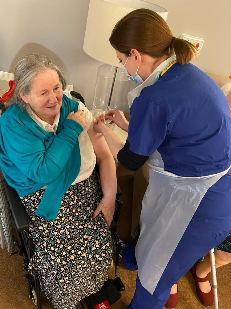 Covid-19 vaccinations rolled out at Sale care home